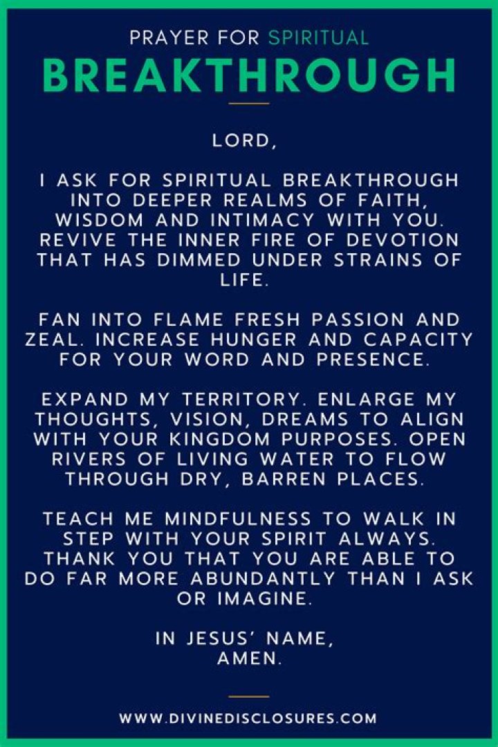 Your Guide To Prayer And Spiritual Breakthrough